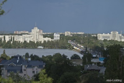 Вид на город от стелы воинской славы в Воронеже