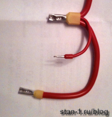 Пример некачественного обжима кабеля