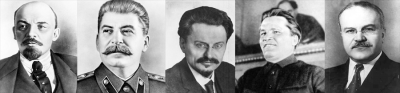 Персонажи заметки: Ленин, Сталин, Троцкий, Киров, Молотов
